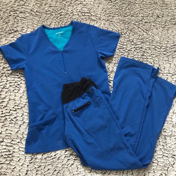 Jockey Other - Royal Blue Jockey Scrub Set
